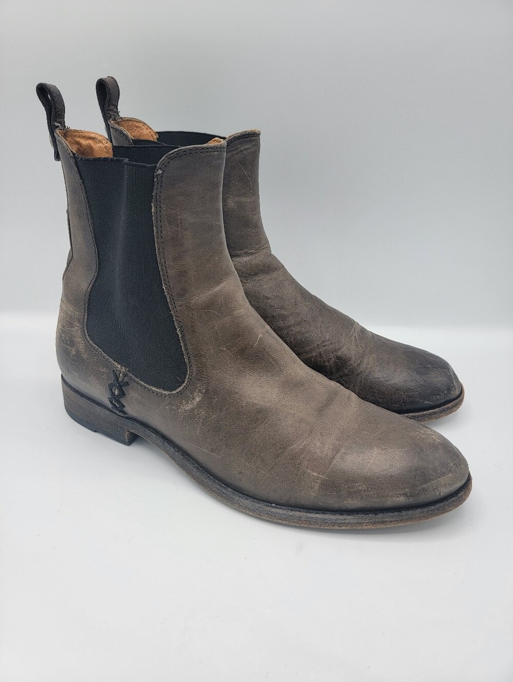 Frye Chelsea Boots in Taupe Gray